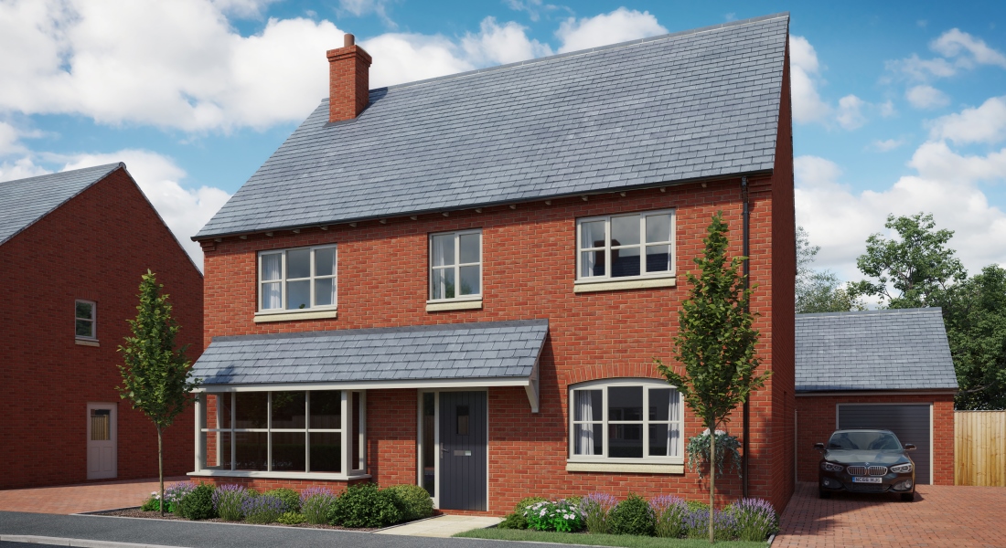 The Sandalwood - One of the new homes currently for sale at The Stables in North Kilworth