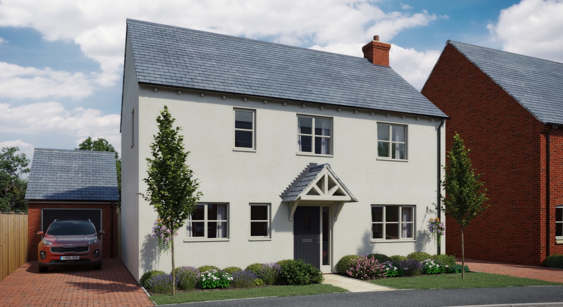 The Caspian - One of the new homes currently for sale at The Stables in North Kilworth