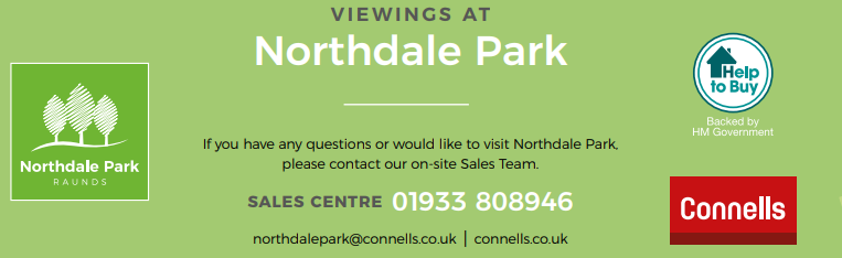 Contact details for Connells, our sales agent, to find out more information about our new homes for sale in Raunds.