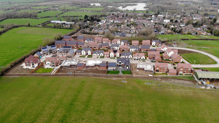 Rotherby Manor | Drone photo of new homes